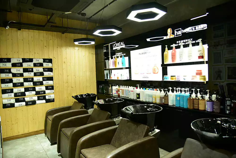 hair salon interior design in Oman Muscat